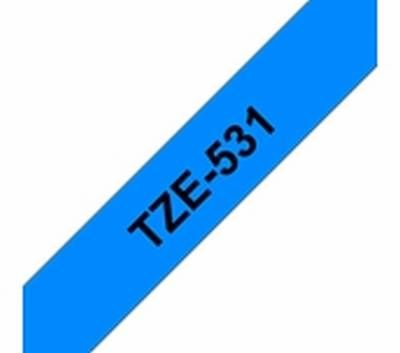TZe-531 schwarz auf blau, laminiert