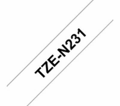TZe-N231 schwarz auf weiss, nicht laminiert
