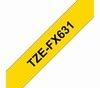 TZe-631 schwarz auf gelb, laminiert