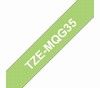 TZe-MQG35 weiss auf apfelgrün matt, laminiert